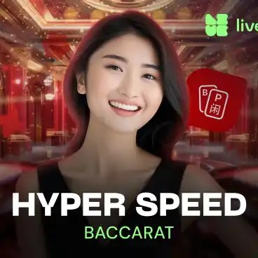 Hyper Speed Baccarat slot visual from Evolution available on casino-kingdom.de