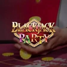 Blackjack Party by Evolution, showcased at casino-kingdom.de – game logo