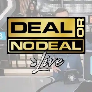 Deal or No Deal Live slot logo by Evolution at Casino Kingdom