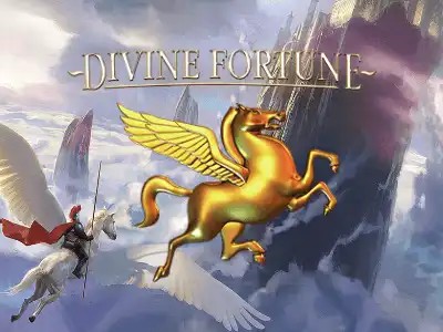 Divine Fortune logo by NetEnt at Casino Kingdom