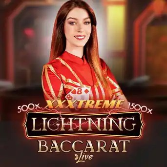 Lightning Baccarat by Evolution, showcased at casino-kingdom.de – game logo