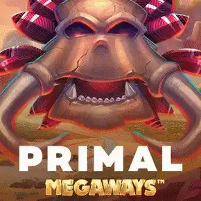 Primal Megaways online game logo by Blueprint Gaming on casino-kingdom.de
