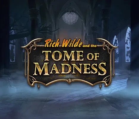 Tome of Madness slot logo by Play'n GO at Casino Kingdom