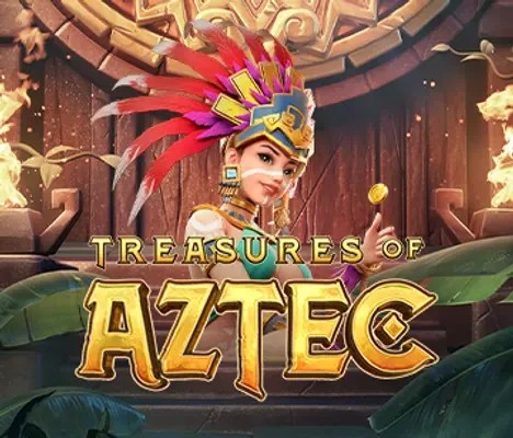 Official Slots logo: Treasures of Aztec by PG Soft at Casino Kingdom